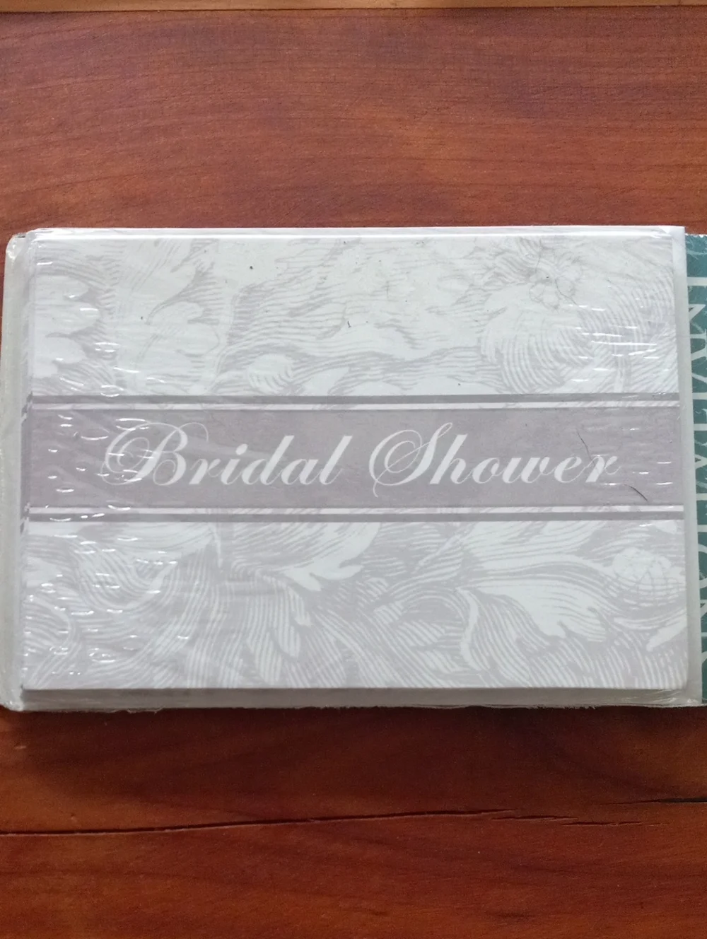 Bridal Shower Invitations Grey White Floral Pack Of 24 New